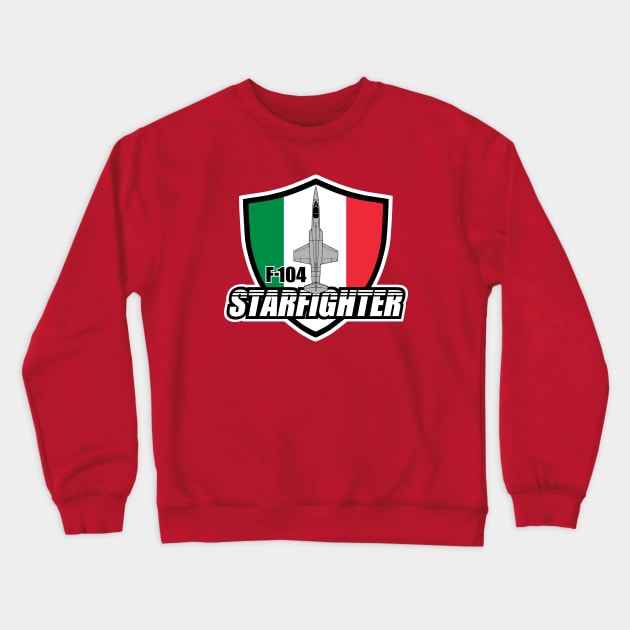 Italian F-104 Starfighter Crewneck Sweatshirt by TCP